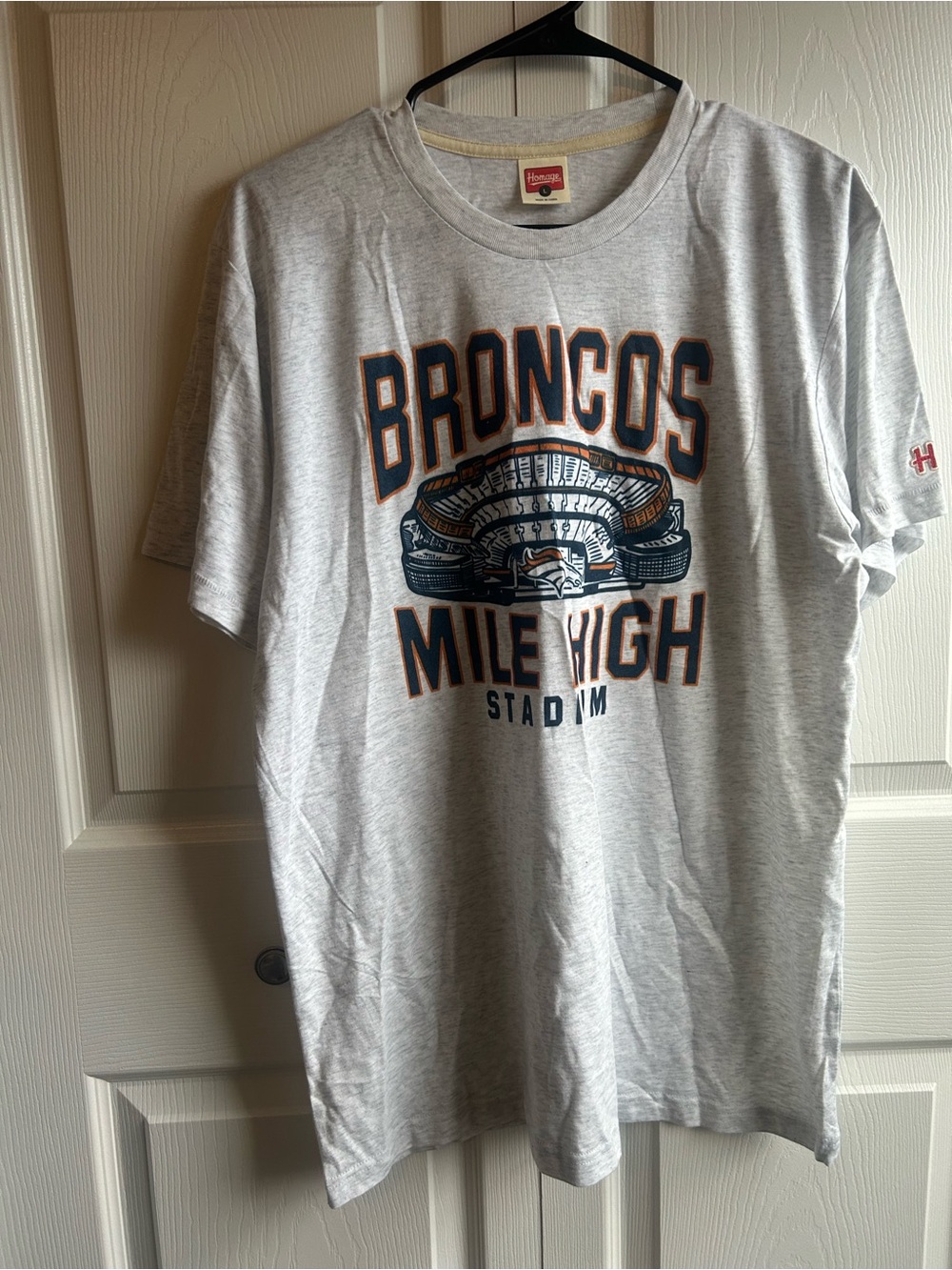Denver Broncos Homage “Mile High Stadium” T-Shirt - Size Large